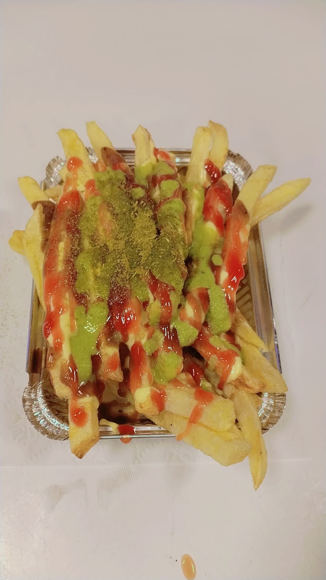 صحن بطاطس مقلي بعدة احجام
