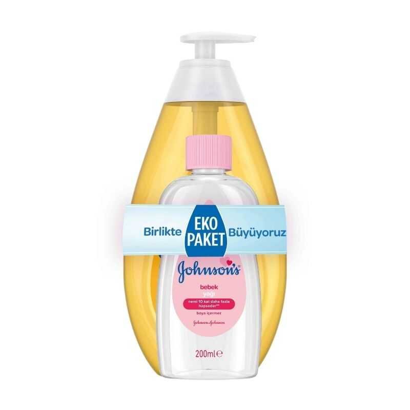 جونسون بيبي شامبو جونسون للأطفال - 750 + 200 مل زيت أطفال