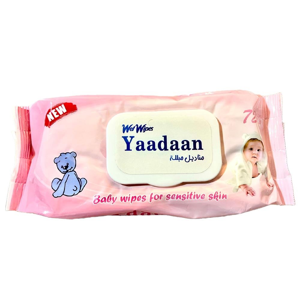 مناديل أطفال منعشة من يادان - 72 منديل